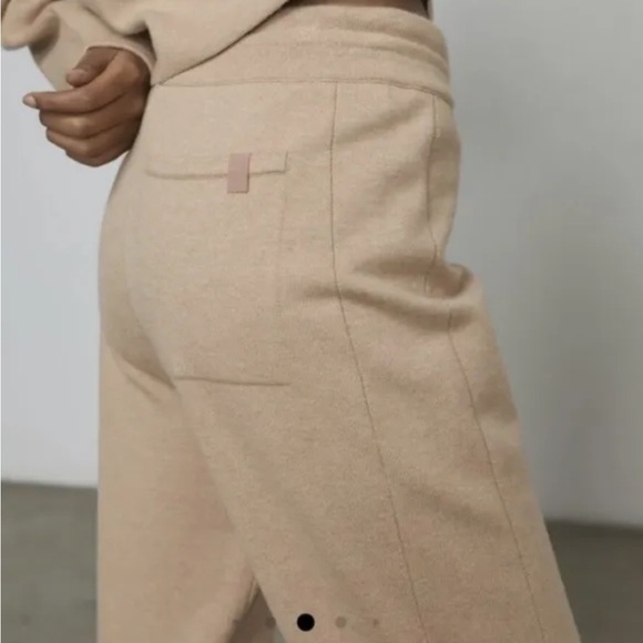 LUNYA Cozy Cotton Silk Jogger Women's Sz M Tranquil Tan NEW Lounge Pants - Picture 3 of 9